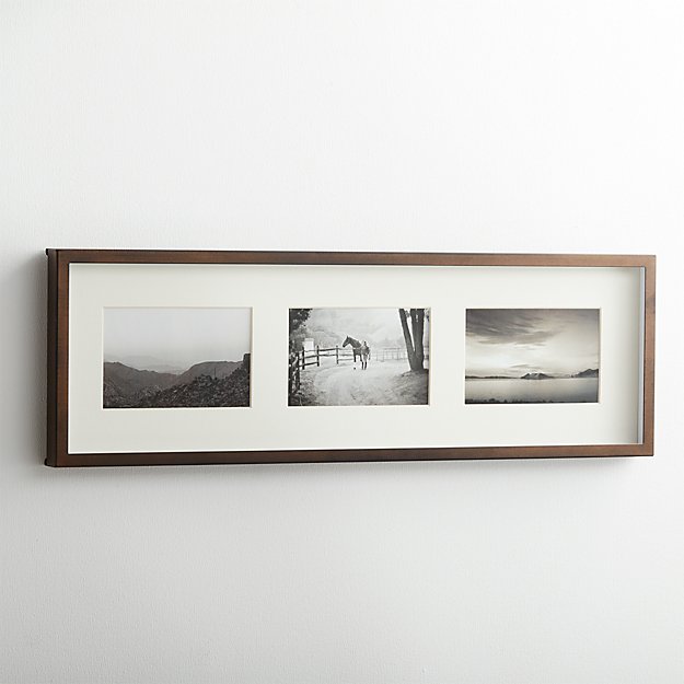 Brushed Antique Bronze 3-4x6 Frame | Crate and Barrel