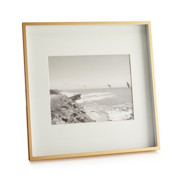 Brushed Brass 8x10 Frame + Reviews Crate and Barrel