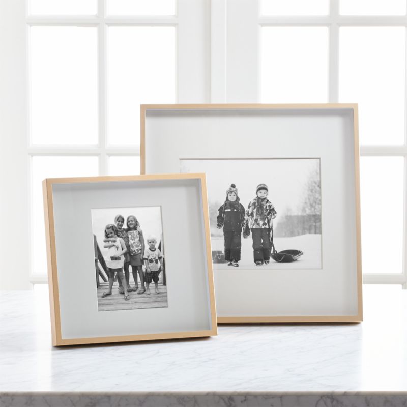 Brushed Brass Picture Frames Crate And Barrel Canada