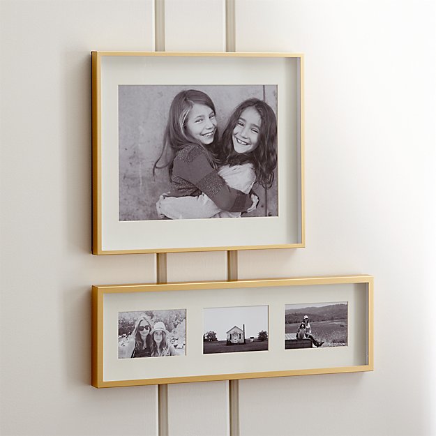 Brushed Brass Wall Frames Crate And Barrel