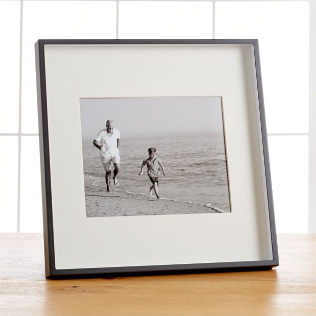 Brushed Gunmetal 8x10 Frame + Reviews Crate and Barrel
