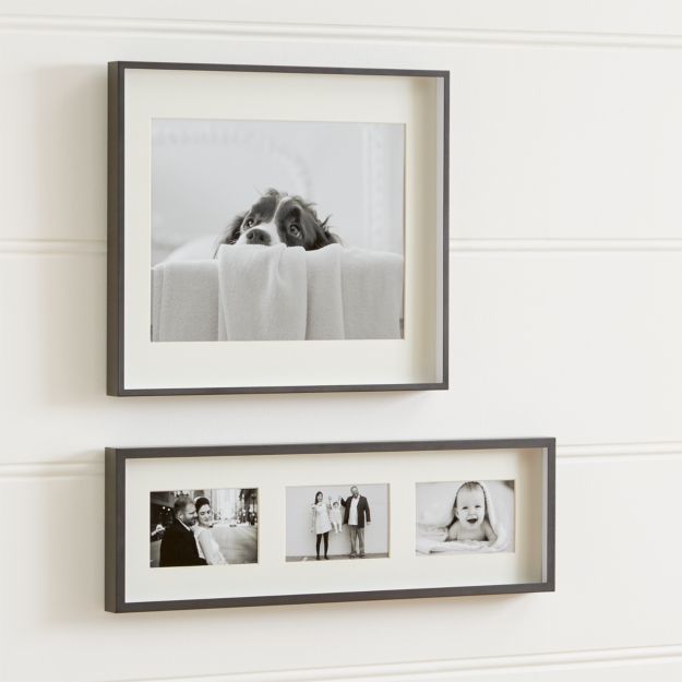 Brushed Gunmetal Wall Frames | Crate and Barrel