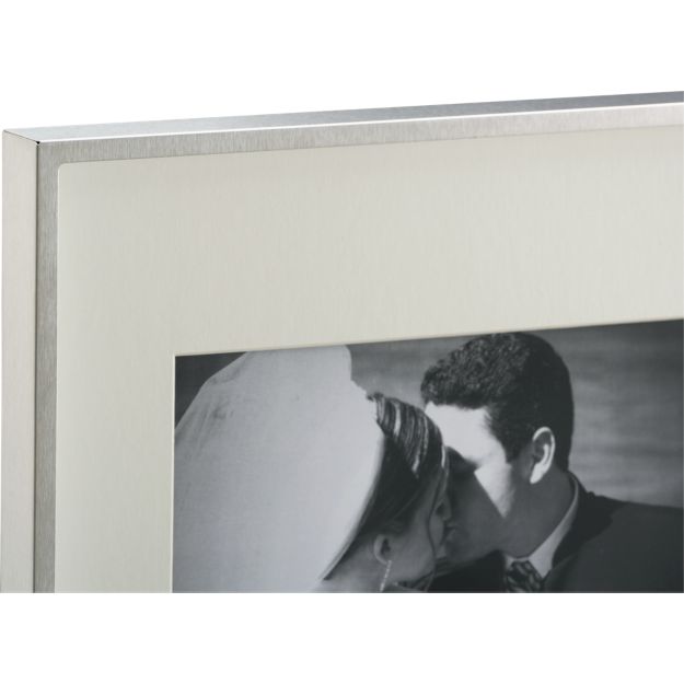 Brushed Silver Triple 4x6 Wall Frame in Picture Frames + Reviews