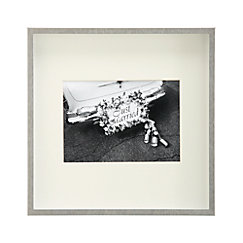 Wall Frame brushed silver picture frames | crate and barrel Wall Frame brushed silver picture frames | crate and barrel