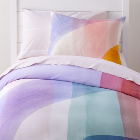 Brushstroke Twin Duvet Cover Crate And Barrel