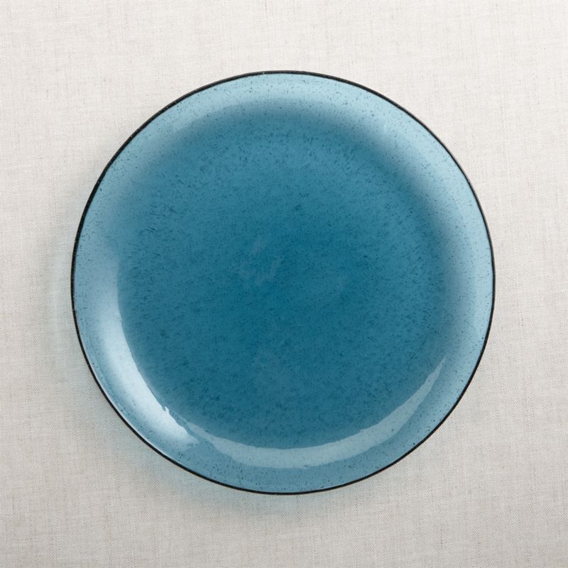 Bubble Glass Dinner Plate + Reviews | Crate and Barrel