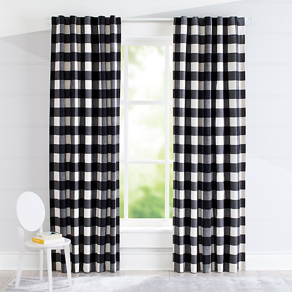 Black Buffalo Check Curtain Crate And Barrel