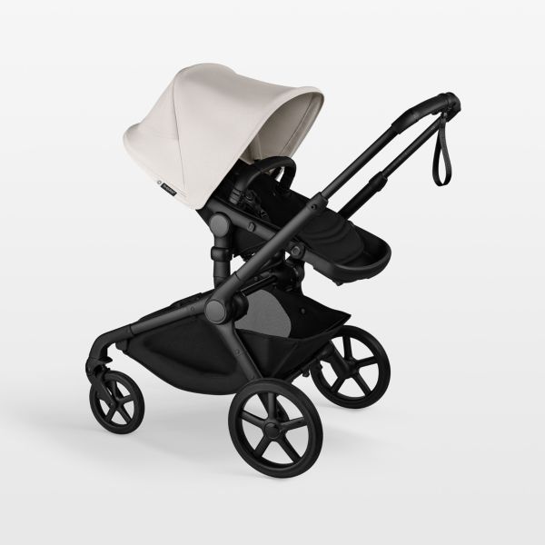 Bugaboo Kangaroo Complete Midnight Black and Misty White with Black Frame Baby Stroller
