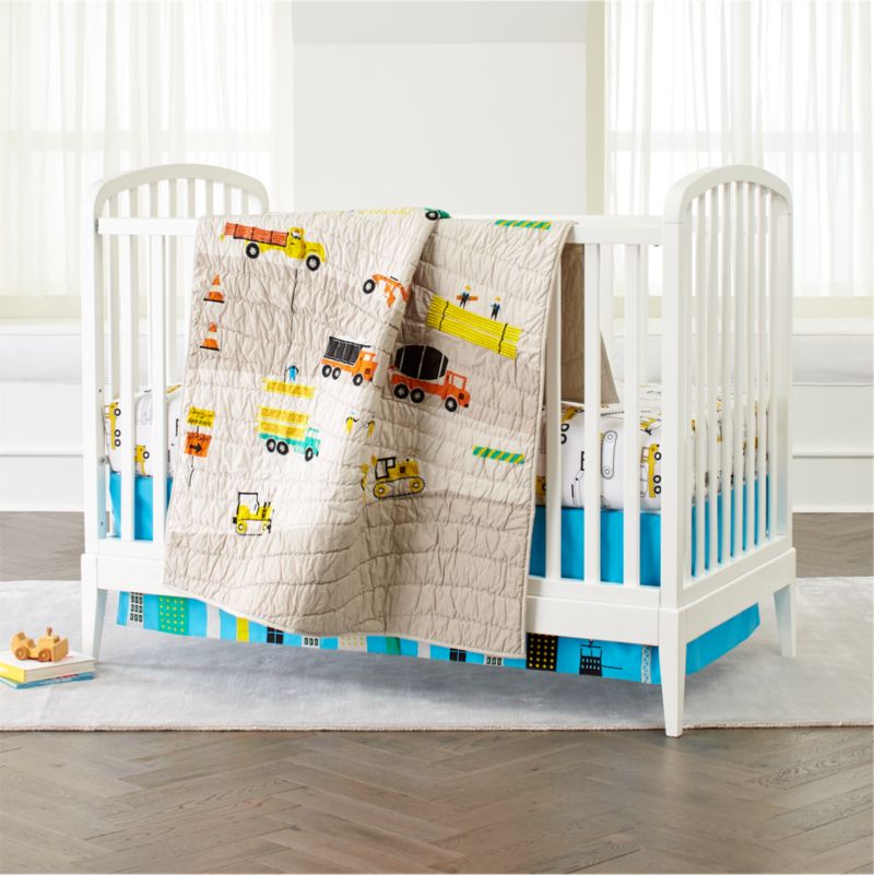 Construction Crib Bedding | Crate and Barrel