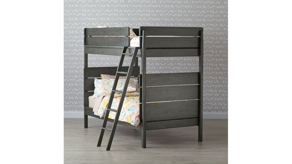 Wrightwood Denim Blue Bunk Bed Crate and Barrel