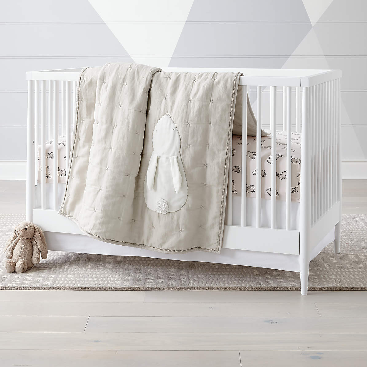 Hoppy Tails Bunny Crib Bedding Crate And Barrel