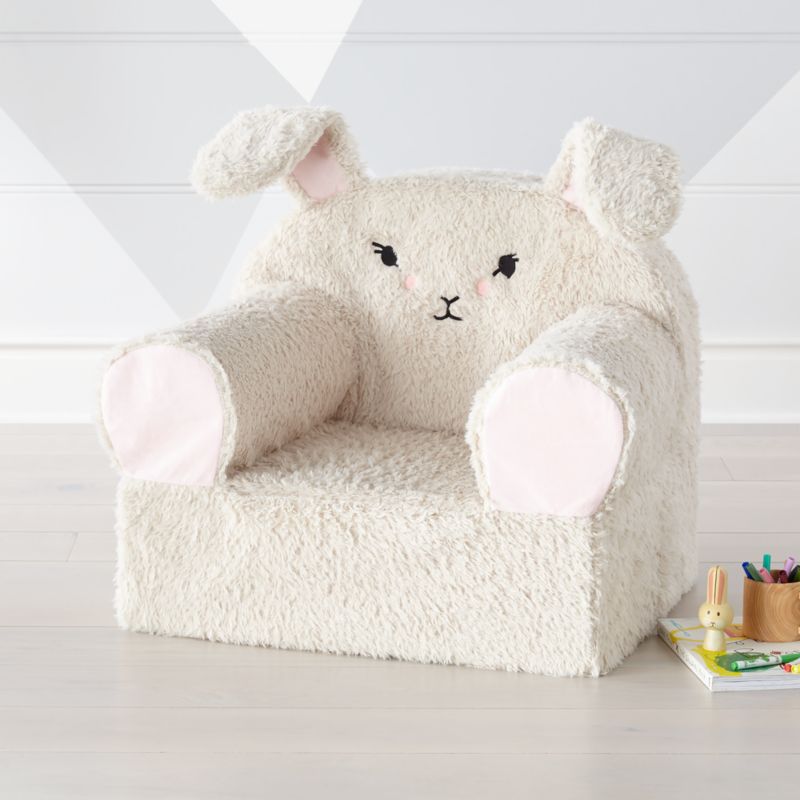 plush bunny chair