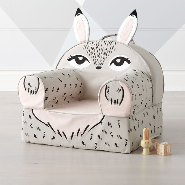 Small Bunny Nod Chair Cover Crate and Barrel