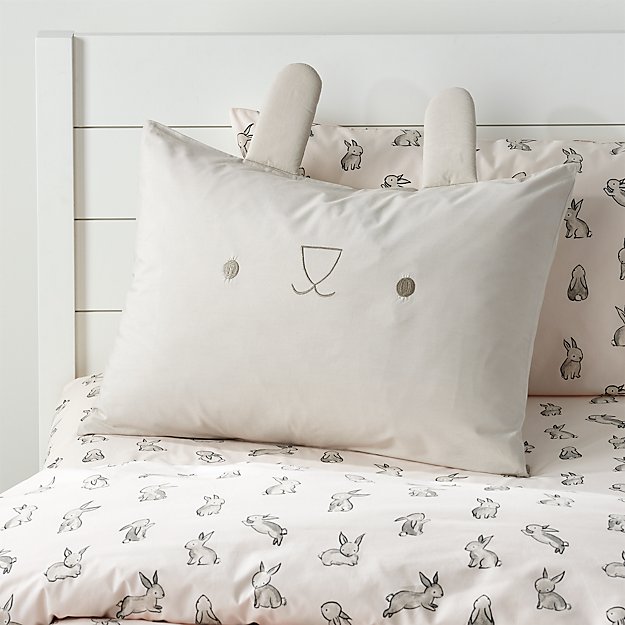 Smiling Rabbit Pillowcase Reviews Crate And Barrel