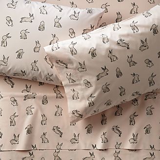 S Bunny Themed Bedroom Crate And Barrel Organic Bunny Sheet Set Kids