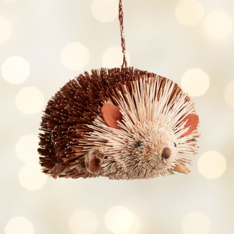 Buri Hedgehog Christmas Ornament | Crate and Barrel