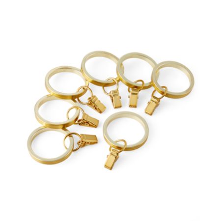 Cb Brass Curtain Rings Set Of 7 Reviews Crate And Barrel
