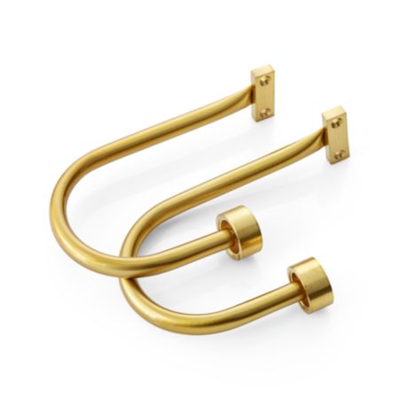 Cb Brass Curtain Tiebacks Set Of 2 Reviews Crate And Barrel