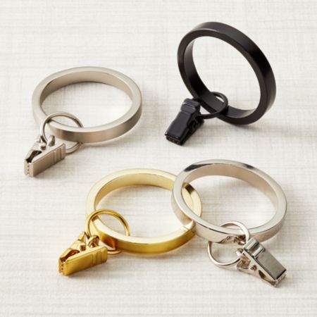 Cb Curtain Rings Set Of 7 Crate And Barrel Canada