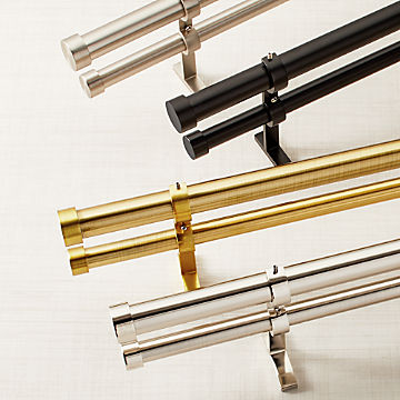 Curtain Rods Tie Backs Rings Hardware Crate And Barrel