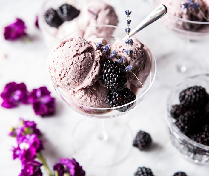 Blackberry Lavender Ice Cream Recipe Crate And Barrel