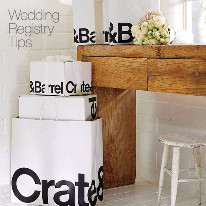 Crate and store barrel wedding registry