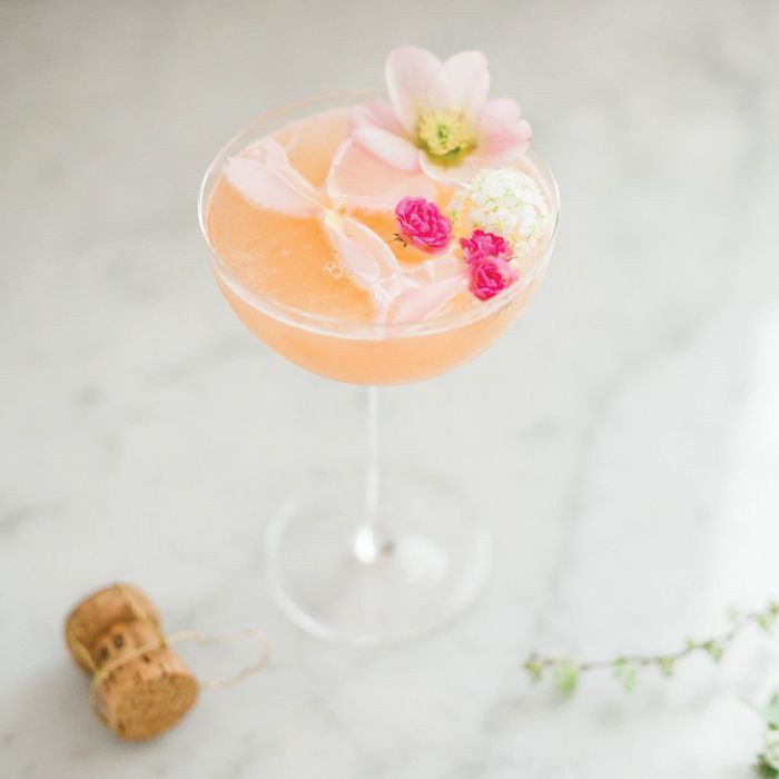 Rosé Royal Valentine’s Day Cocktail