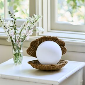 Image of Iris Clam Shell Table Lamp by Jake Arnold