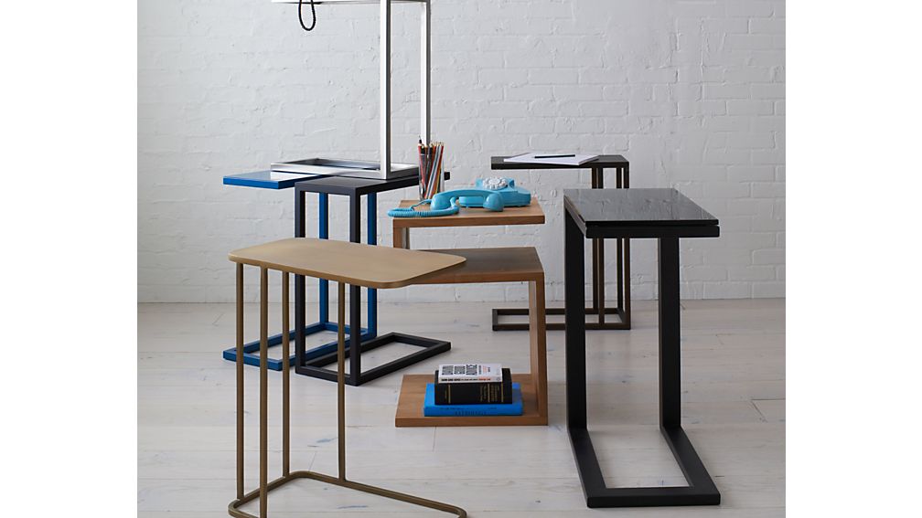 Avenue Black C Table Crate and Barrel