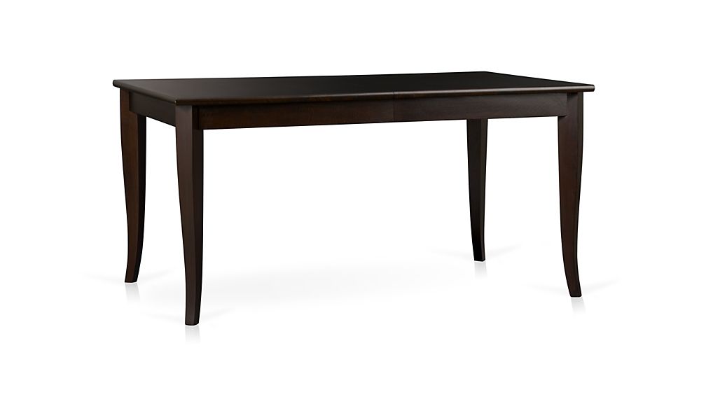 cabria dark extension dining table | crate and barrel cabria dark extension dining table | crate and barrel