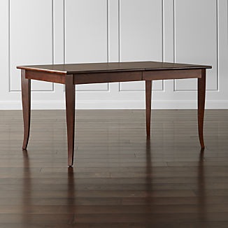 Extension Dining Table Crate And Barrel Cabria Honey Brown Extension Dining Table