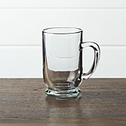 plain glass mugs