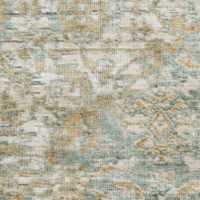 Cairo Wool Blend Traditional Handwoven Green Rug Swatch 12"x18"