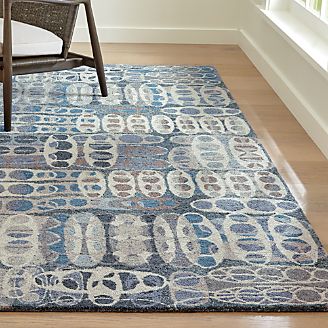 Contemporary Area Rugs For A Cozy Living Room Crate And Barrel Caleb Mid Century Rug