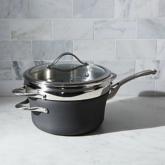Calphalon Contemporary ™ Non-Stick 4.5-qt. Saucepan with Steamer