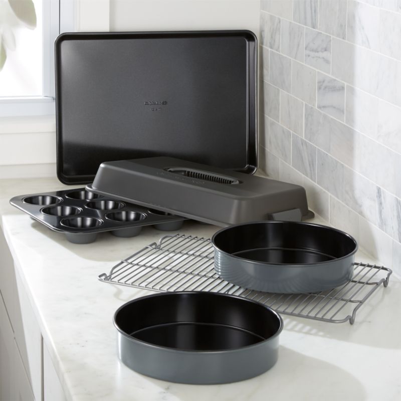 Calphalon Signature 6Piece Ceramic Bakeware Set + Reviews Crate and Barrel