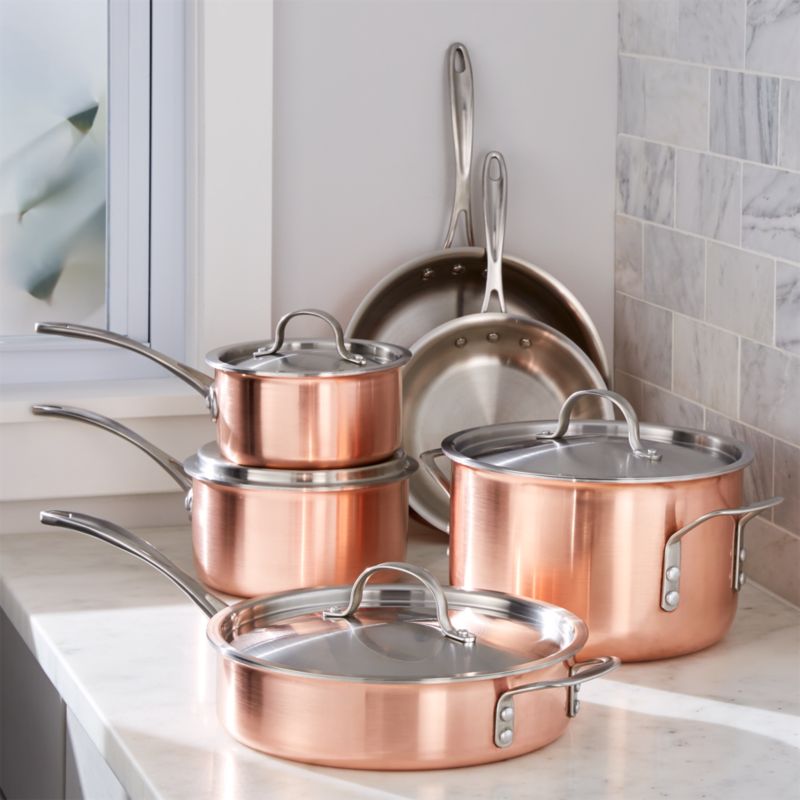 copper cookware set