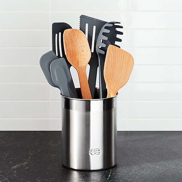 Calphalon Utensils Set 8 Piece Crate And Barrel   Calphalon 8 Piece Mixed Utensils Set 