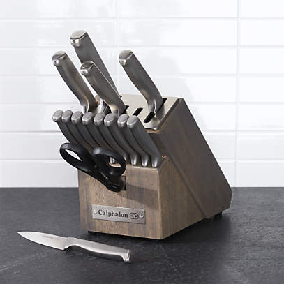 Calphalon Stainless Steel 15-Piece Knife Block Set with SharpIN™ Technology