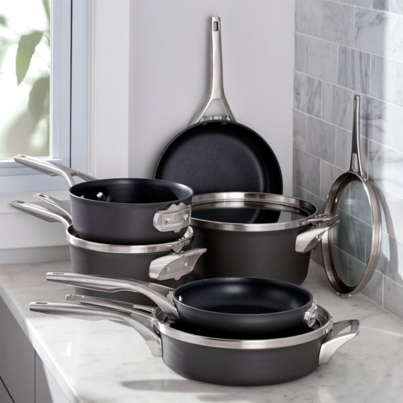 calphalon stackable cookware set reviews