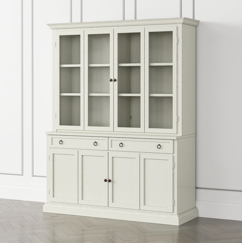 Cameo Dama 2 Piece Entertainment Center With Wood And Glass Doors
