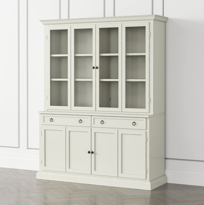 Cameo Vamelie 2 Piece Entertainment Center With Wood And Glass Doors