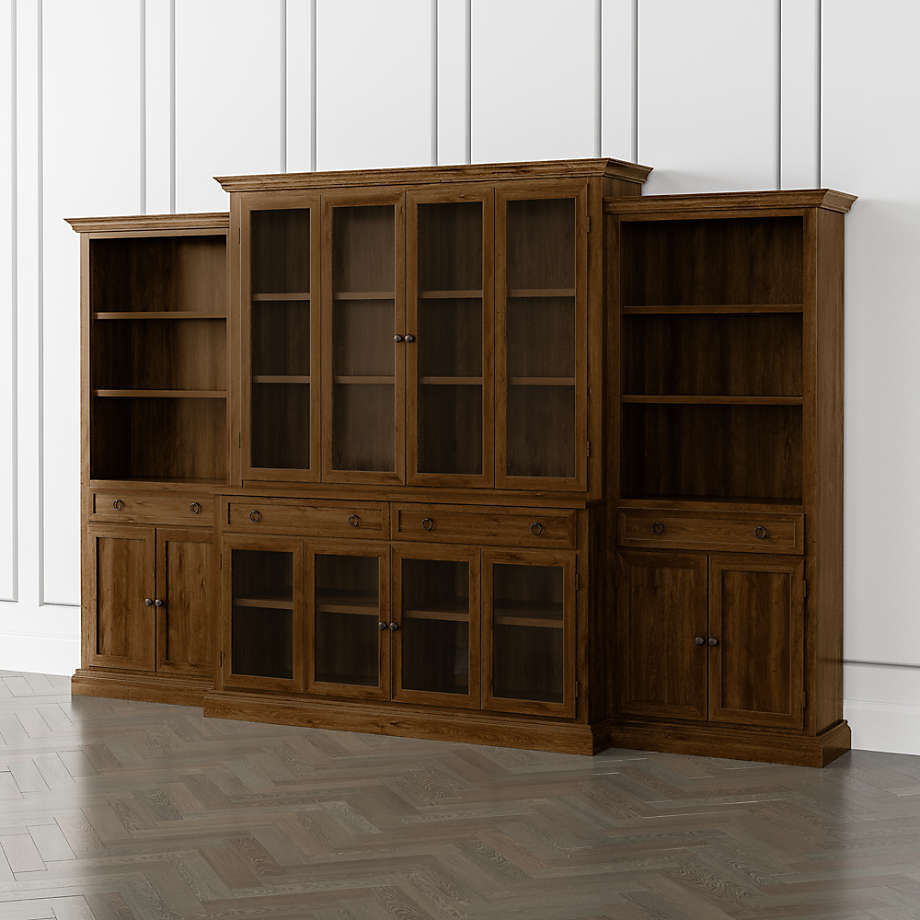 Storage Bookcase With Glass Doors Glass Door Ideas