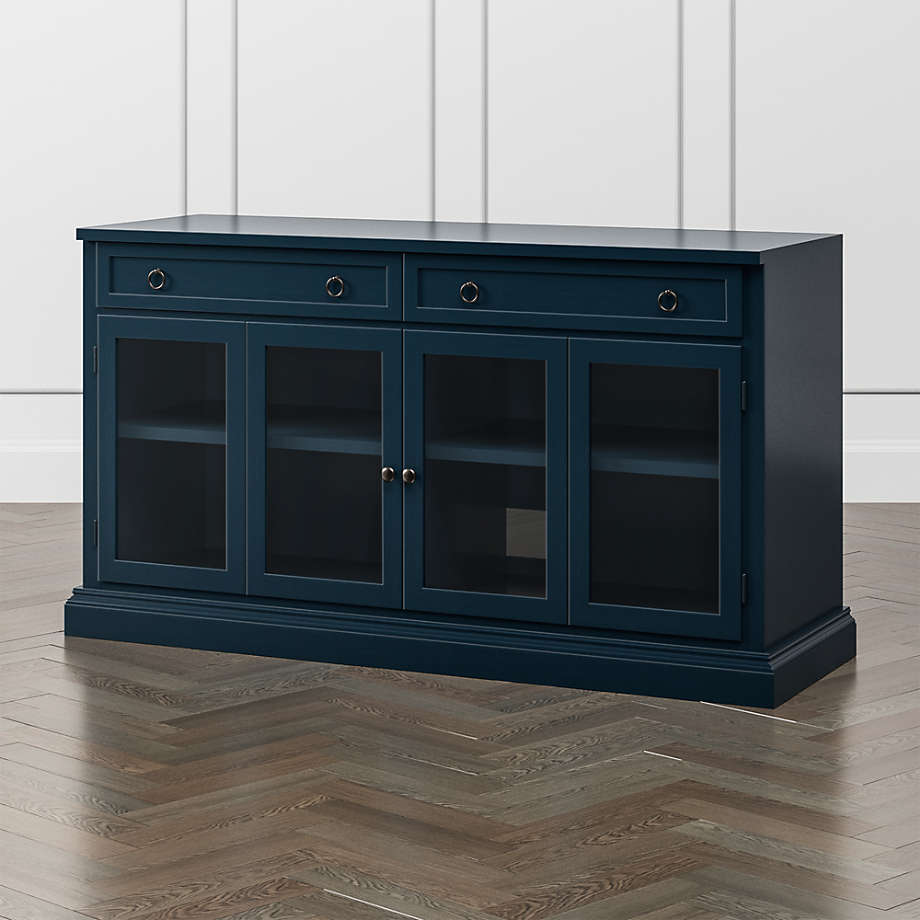 Cameo 62" Indigo Modular Media Console with Glass Doors + Reviews