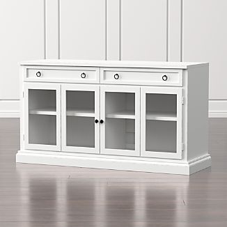 Solid Wood Tv Stands Crate And Barrel Cameo 62 White Modular Media Console With Gl Doors