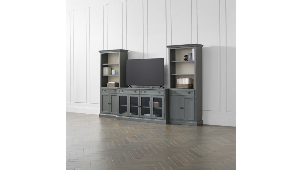 Cameo 3Piece Modular Grey Media Entertainment Cen + Reviews Crate