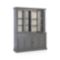 Cameo 2-Piece Grey Glass Door Wall Unit | Crate and Barrel