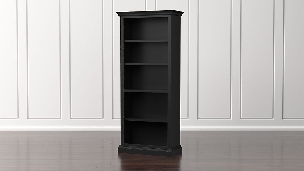 Cameo Bruno Black Open Bookcase Crate And Barrel Cameo Bruno Black Open Bookcase