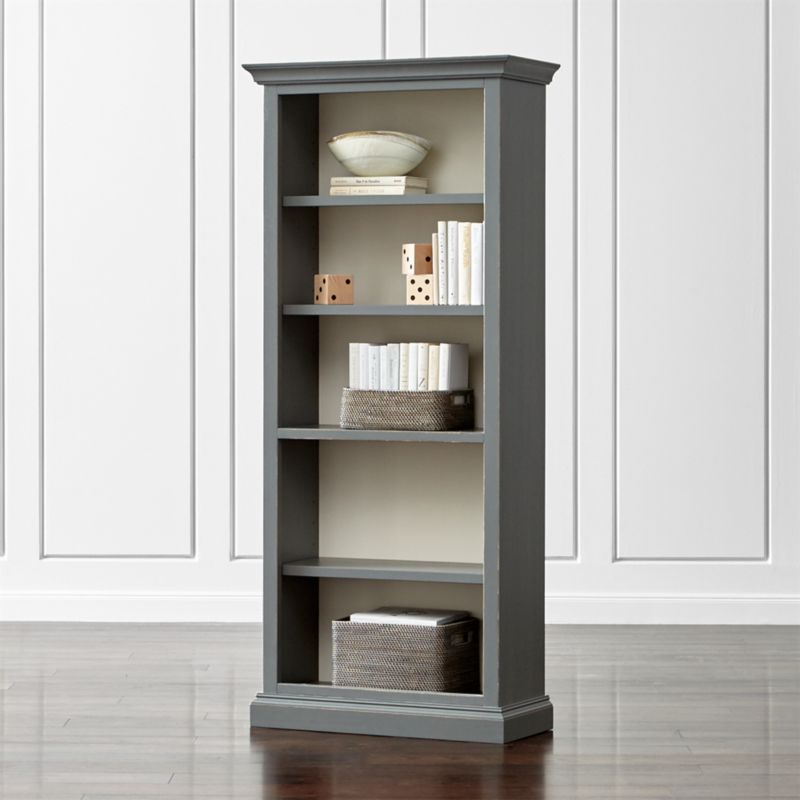 Cameo Grey Open Bookcase + Reviews Crate and Barrel