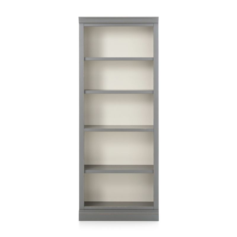 Cameo Grey Middle Open Bookcase + Reviews Crate and Barrel